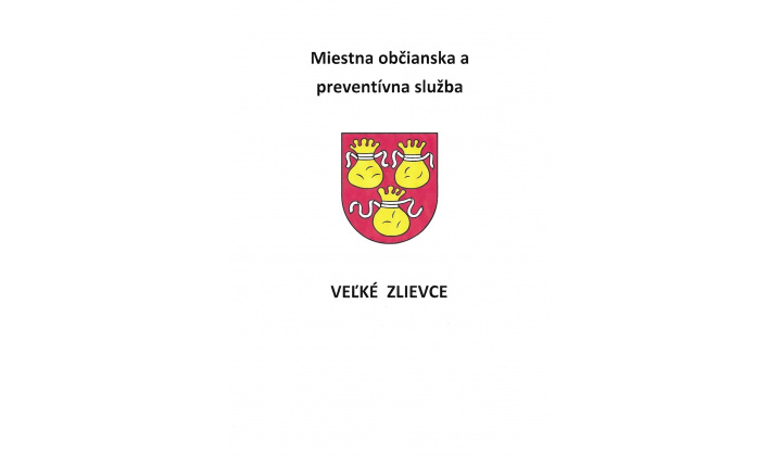 Miestna občianska a preventívna služba v obci Veľké Zlievce